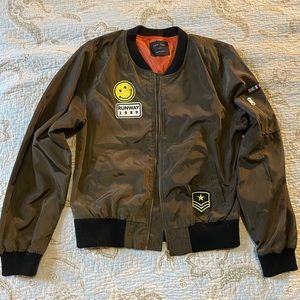 Bomber Jacket Army Green Size L